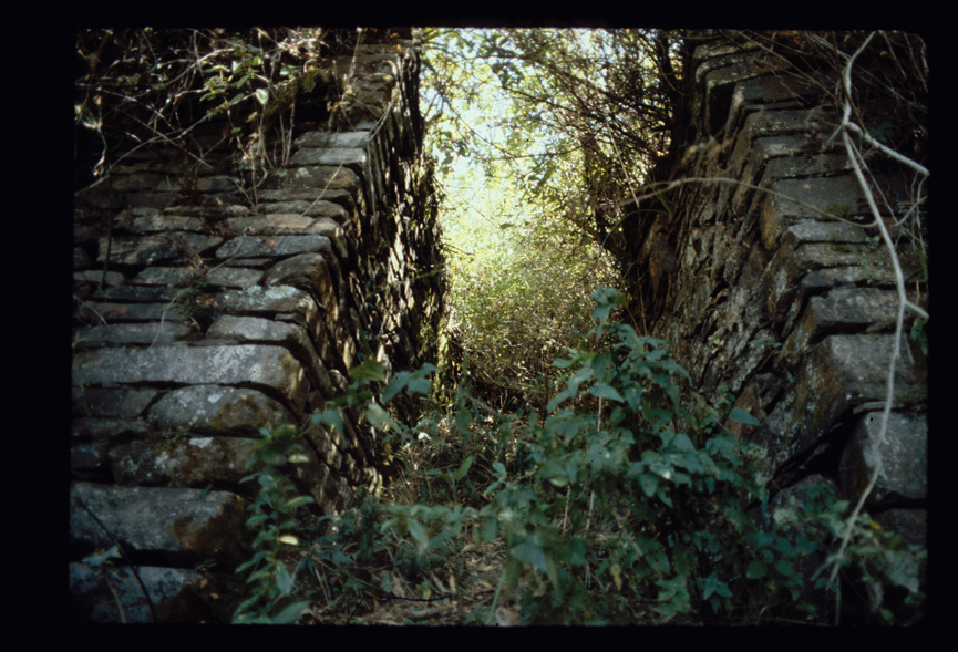 unrestored walls fo Choquequirao as Sartiges would have seen them